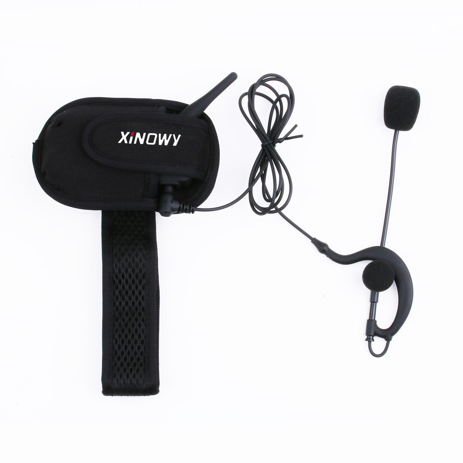 Xinowyv4Cpro Ear-Hook Football Referee Intercom Headset for 4 People, Simultaneous Referee Intercom, 3 Sets, 4 Sets