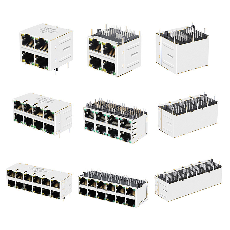 LPJM9561AHNL manufacturers RJ45 socket Ethernet 10G extended network connector seat