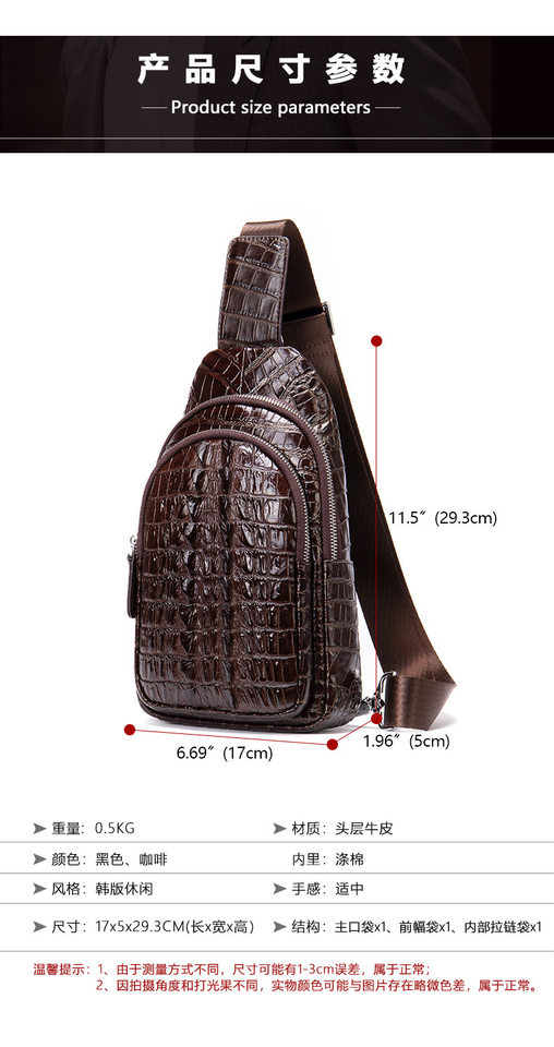 Túi đeo chéo nam đeo ngực da bò lớp đầu 17×5×30,5 cm — 20202 màu đen, 698 màu đen, Cà phê 698, 9011 màu đen chi tiết 79