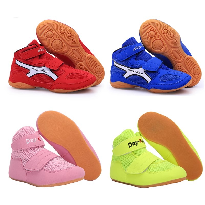 Boxing Shoes for Men and Women, Sanda Training Boxing Shoes, Indoor Fighting Wrestling Shoes, Professional Muay Thai Competition Free Fighting Shoes