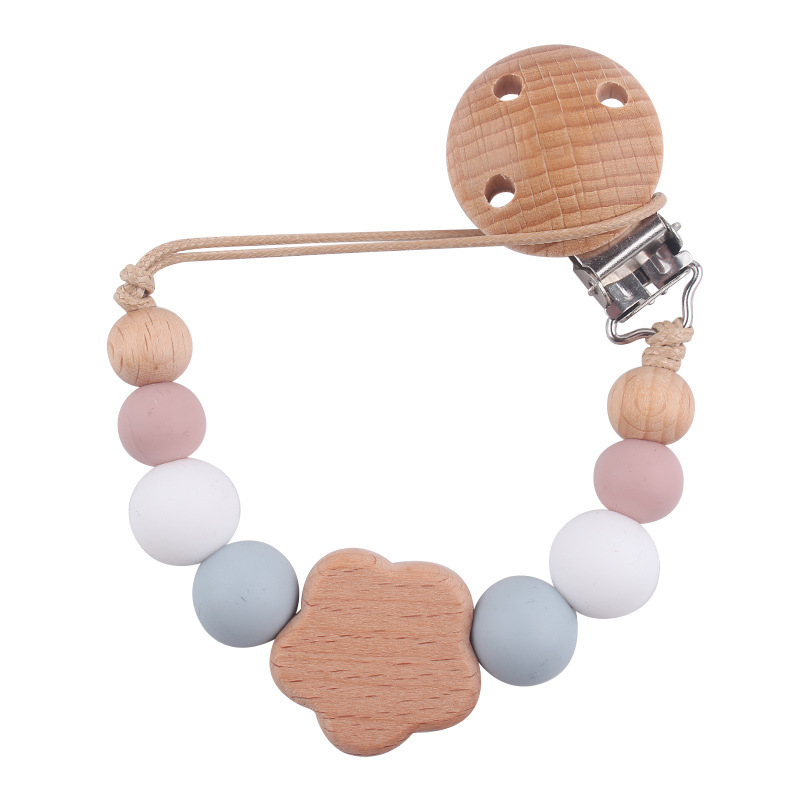 Productos para bebés y niños pequeños clip de chupeta creativo bebé dibujos animados juguetes de beech mordida de dientes molares chupeta cadena anti-caída cadena