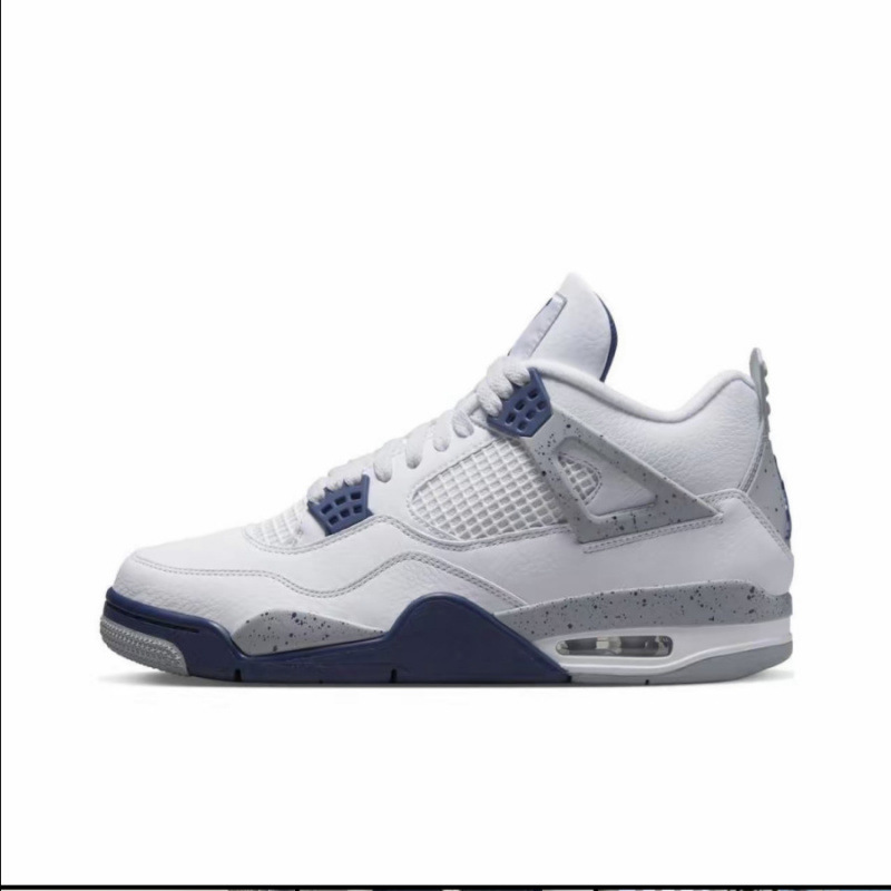 Zapatos de baloncesto de cuero de vaca original puros Pitian AJ4 zapatos antiderrapante retro zapatos de cuero de cabeza zapatos de hombre y mujer