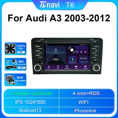 Cross-border exclusive for Android car navigator GPS for Audi AUDI A3 all-in-one 7-inch (DVD Navigation) - 1g32g-7inch