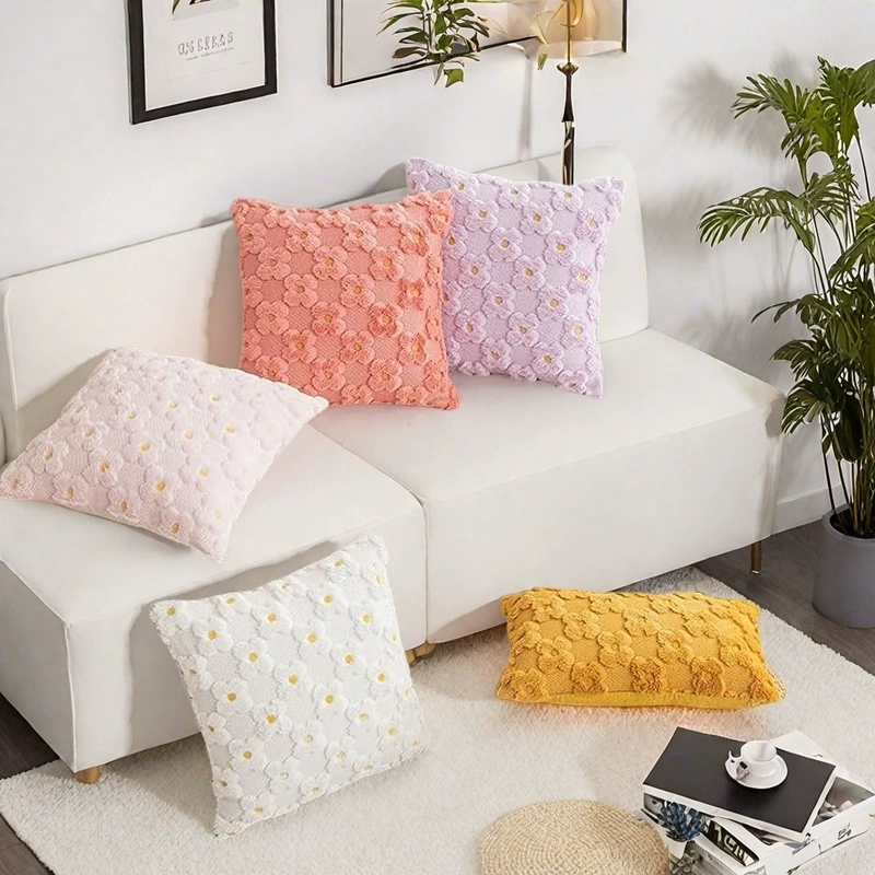 Summer pillow, pillowcase, sofa for home use, flowered