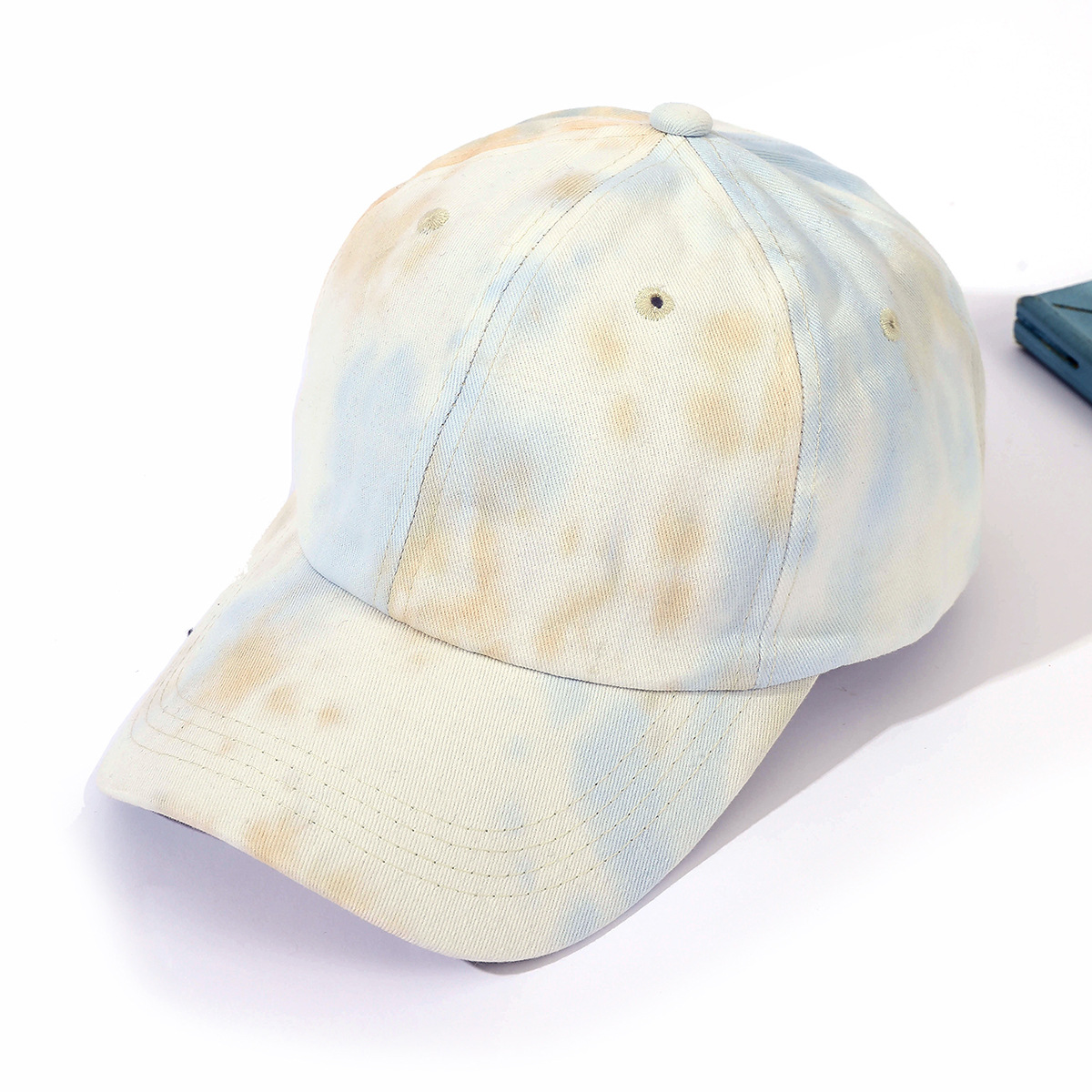 Nueva gorra de béisbol de color degradado teñido de corbata para hombres y mujeres de estilo coreano color de la calle gorra de primavera y verano sombrero de Sol de moda