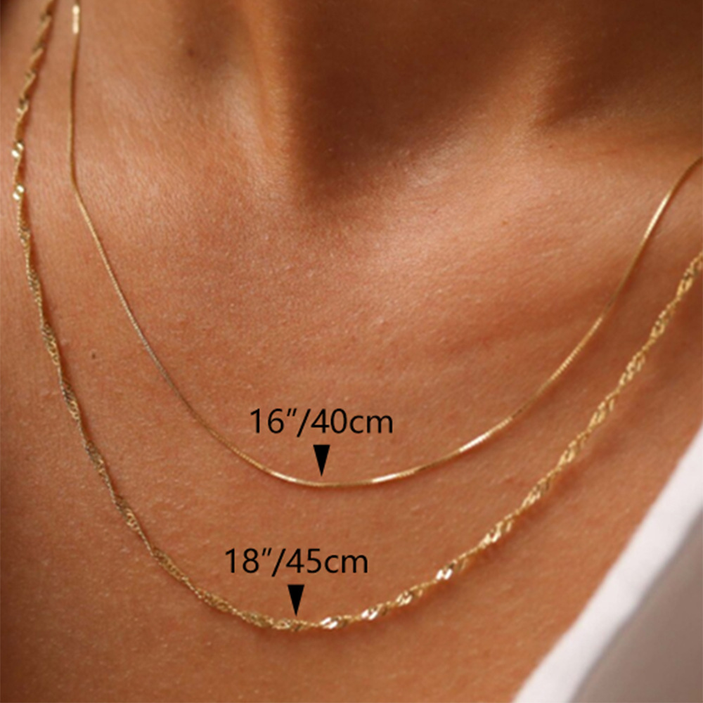 5g Weight Necklace Classification 1 Piece Quantity Daily, Date Occasion 925 Sterling Silver Material Geometric, Solid Color Pattern Women's Gender Plating Design Simple Style Style 925 Sterling Silver Plating Geometric Solid Color Necklace 7