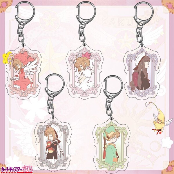 Cartoon double-sided transparent pendant