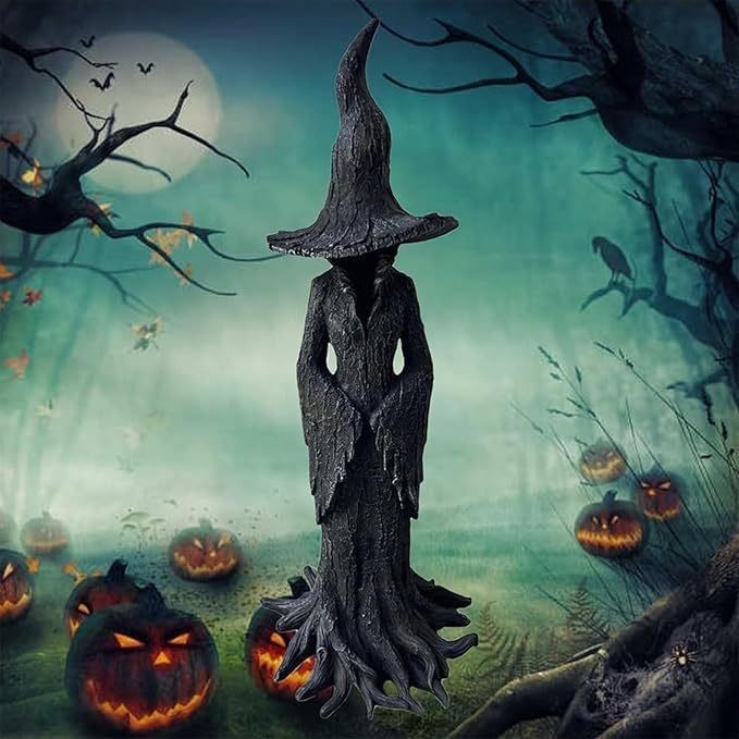 跨境 Enchanting Witch Statue迷人女巫摆件万圣节装饰品树脂摆件|undefined