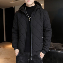 连帽立领男士棉衣韩版潮流加绒加厚棉服棉袄大码宽松外套大码潮流