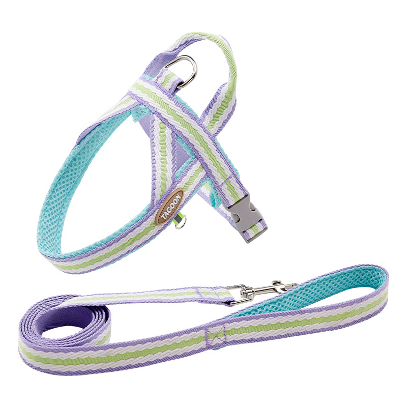 Fresco de verano perro transpirable corda de tracción ajustable perro pequeño y mediano Teddy Bear Corky explosión pecho y espalda