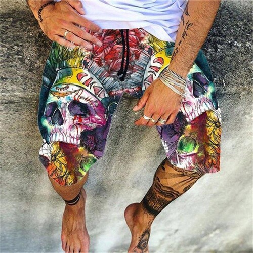  Summer New 3D Digital Printing Beach Shorts Hawaiian Casual Leisure Sports Men's Beach Shorts