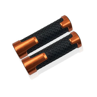 Motorcycle Handle Cover hand handle rubber throttle - orange