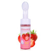 Fruit cleansing milk with brush amino acid based, fruit flavor, wholesale