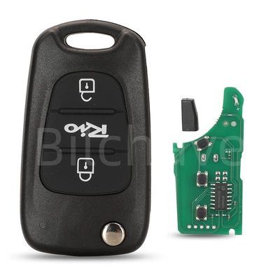 95430-4X150 Is Suitable for 3-Button Kia K2 Rio Folding Remote Control Car Key 433Mhz Fsk 4D60 (Car Keys) - rio-button