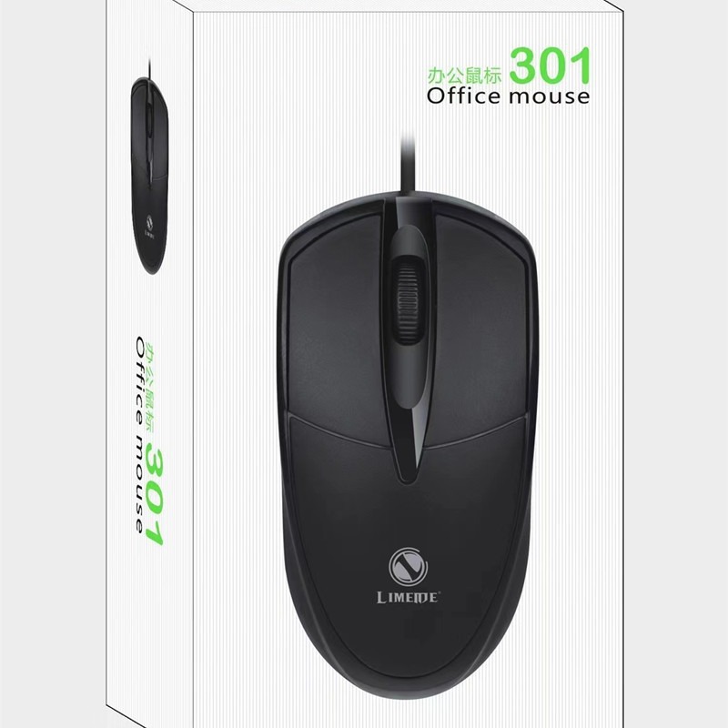 Li magnesio 301 doble Dragón Volador M09 ordenador ratón con cable Oficina Juego portátil ratón de negocios USB fotoeléctrico