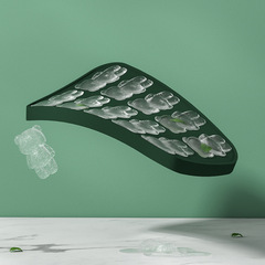 小熊硅膠冰格模具家用製冰盒冰塊硅膠網紅冰模儲存製冰模具