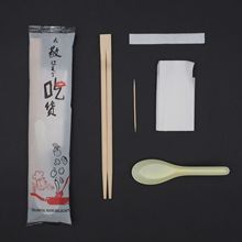 厂家批发一次性餐具吃货款四合一餐外卖食物筷子勺子牙签勺子
