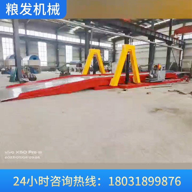 液压翻板卸车机 全自动遥控后翻式卸车设备 地坑.平放.自动行走式