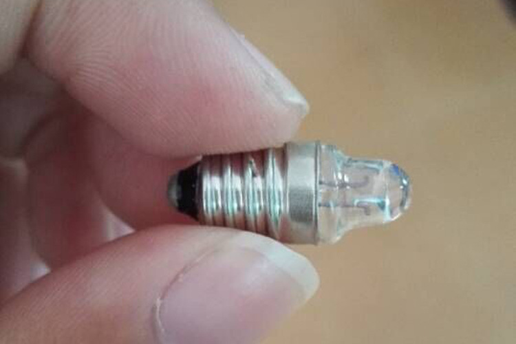 俱竞阳笔形手电筒黄光小电珠迷你笔式手电筒 2.2V0.25A笔灯灯泡