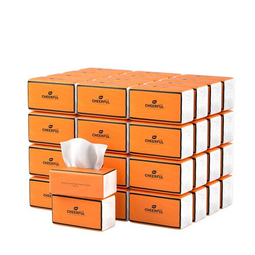 Plant-protecting air cushion paper towels Yuese Orange 20 large packs of tissue paper napkins large packs whole box wholesale family pack