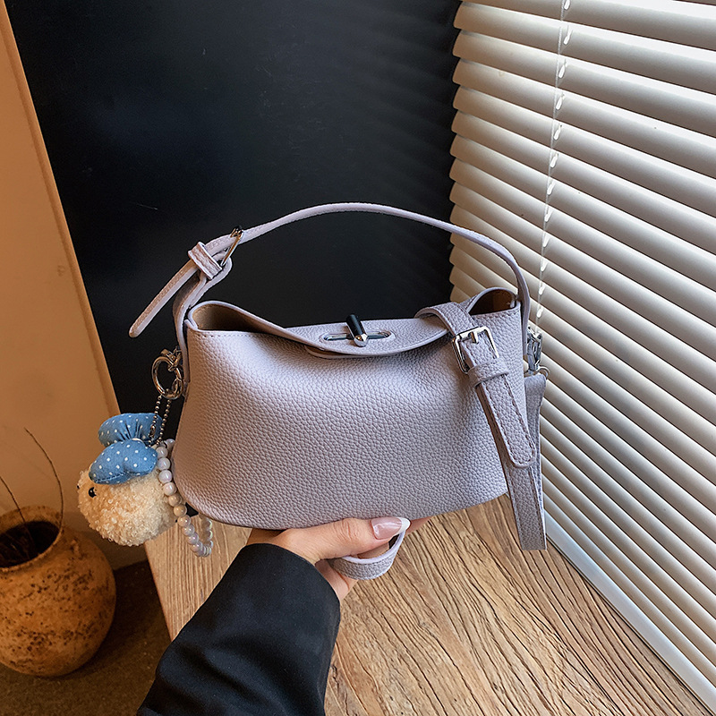 Popular Light Purple Handbag for Women, Exquisite Small Bag, Shoulder Bag, Denim Bag, Niche Super Trendy Crossbody Bag for Women