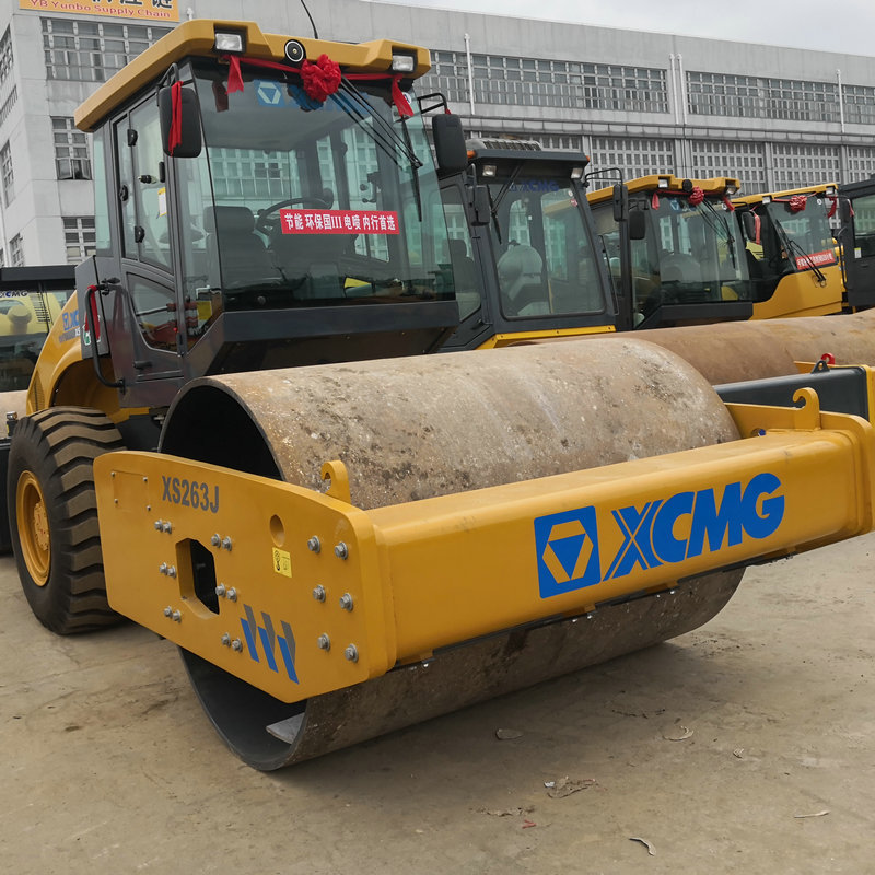 现货批发二手徐工26吨压路机单钢大型压路机外贸出口报关清关