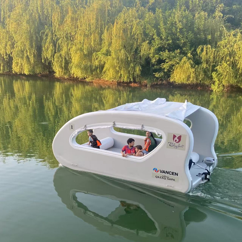 Scenic Inflatable Yacht Portable Water Inflatable Boat Solar Scenic Speech Boat Electric Boat Marine Vacation Boat