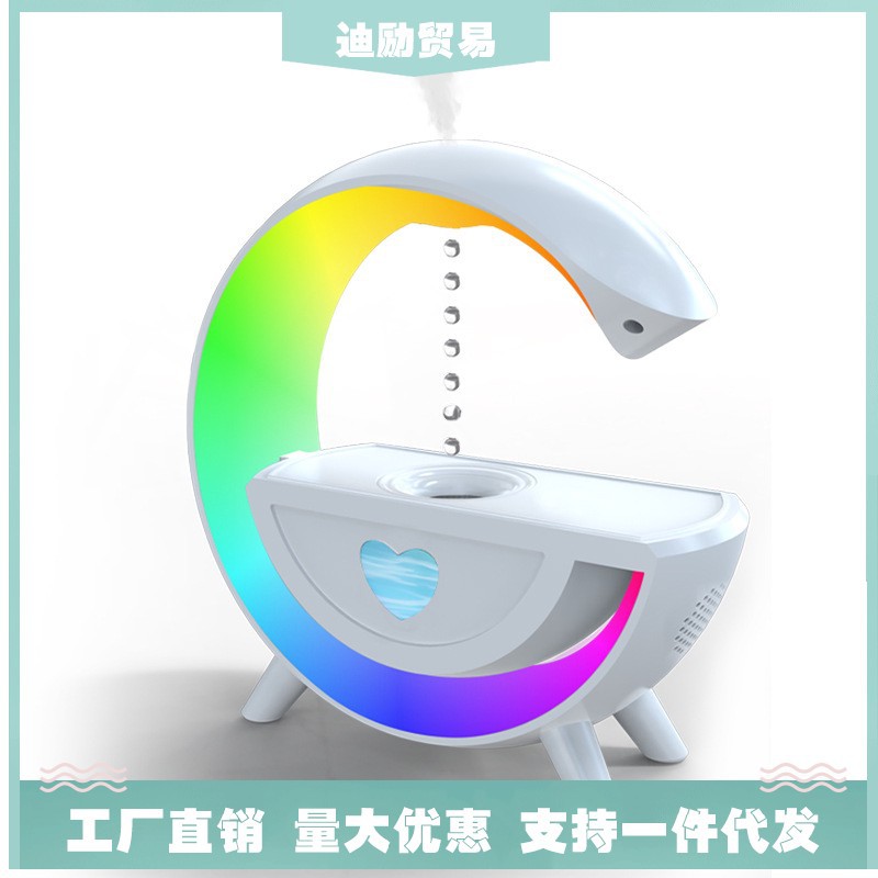 Nuevo humidificador anti-gravedad multifuncional altavoz inteligente todo en uno gotas de agua flujo inverso humidificador de atomización