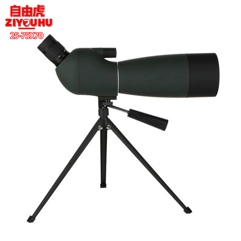 25-75x70单筒望远镜 高倍高清观靶观景观鸟望远镜批发长焦