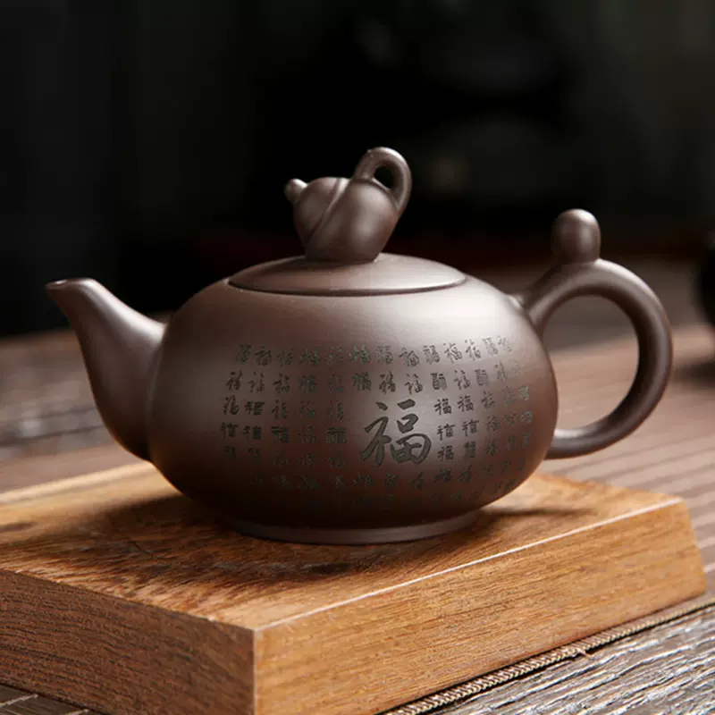 紫砂壶简约紫砂茶壶陶瓷茶具批发礼品陶瓷茶壶一件代发