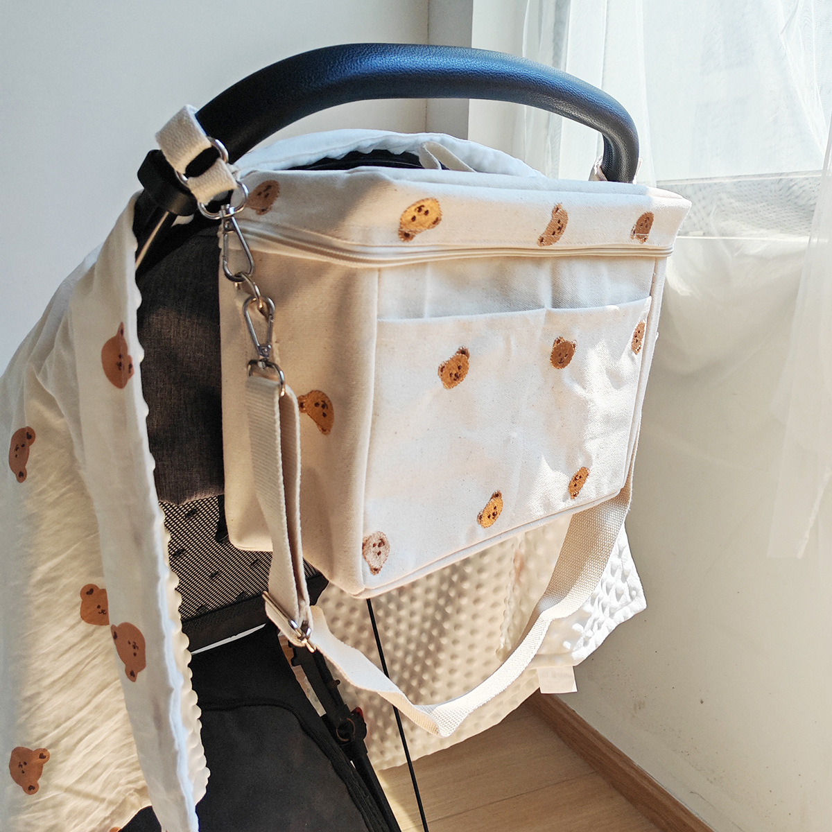 Korean Version DOTBearulation Bag Baby Stroller Storage Bag Mommy Go Out To Store Milkulation Ice Bag