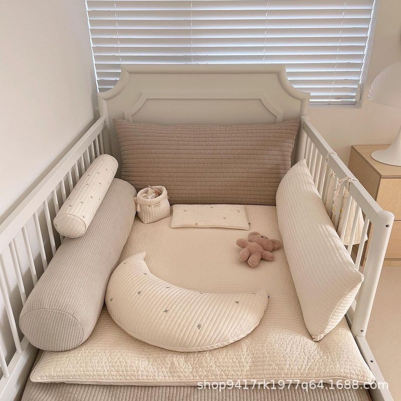 子供用キルティング抱き枕insかわいい刺繍名前ベッド囲い子供用枕乳幼児用快適なだめる枕|undefined