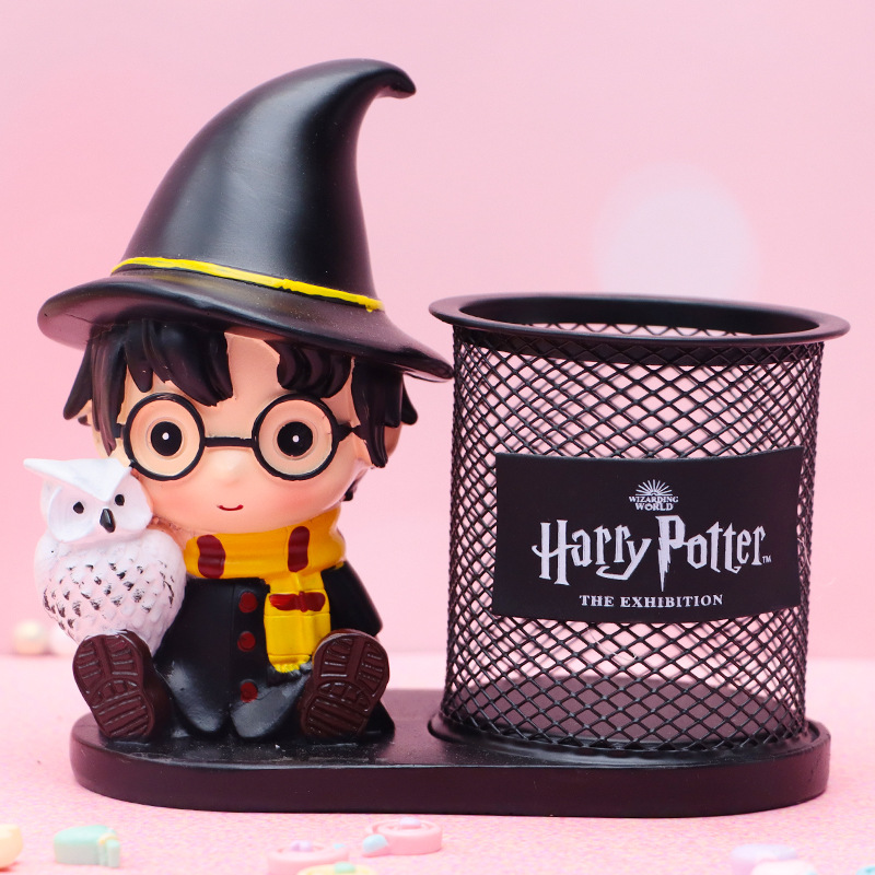 Douyin venta caliente red tela tela portalápices resina creativa decoración de escritorio caja de almacenamiento suministros para estudiantes regalos para niños