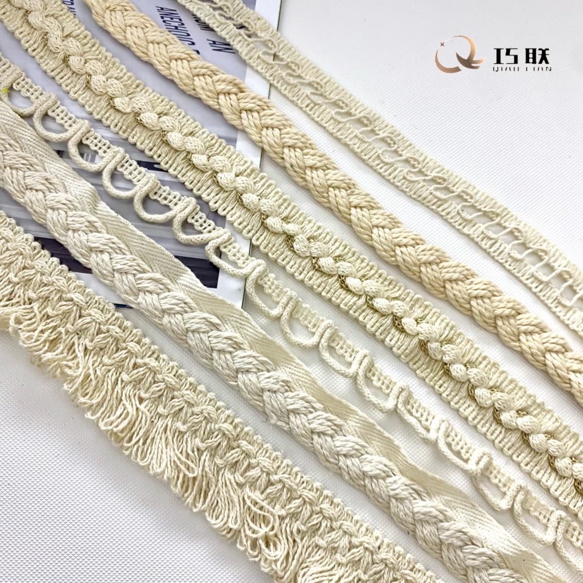 棉线花边厂家直供 全棉服装抱枕毛毯手工DIY装饰棉麻织带辅料