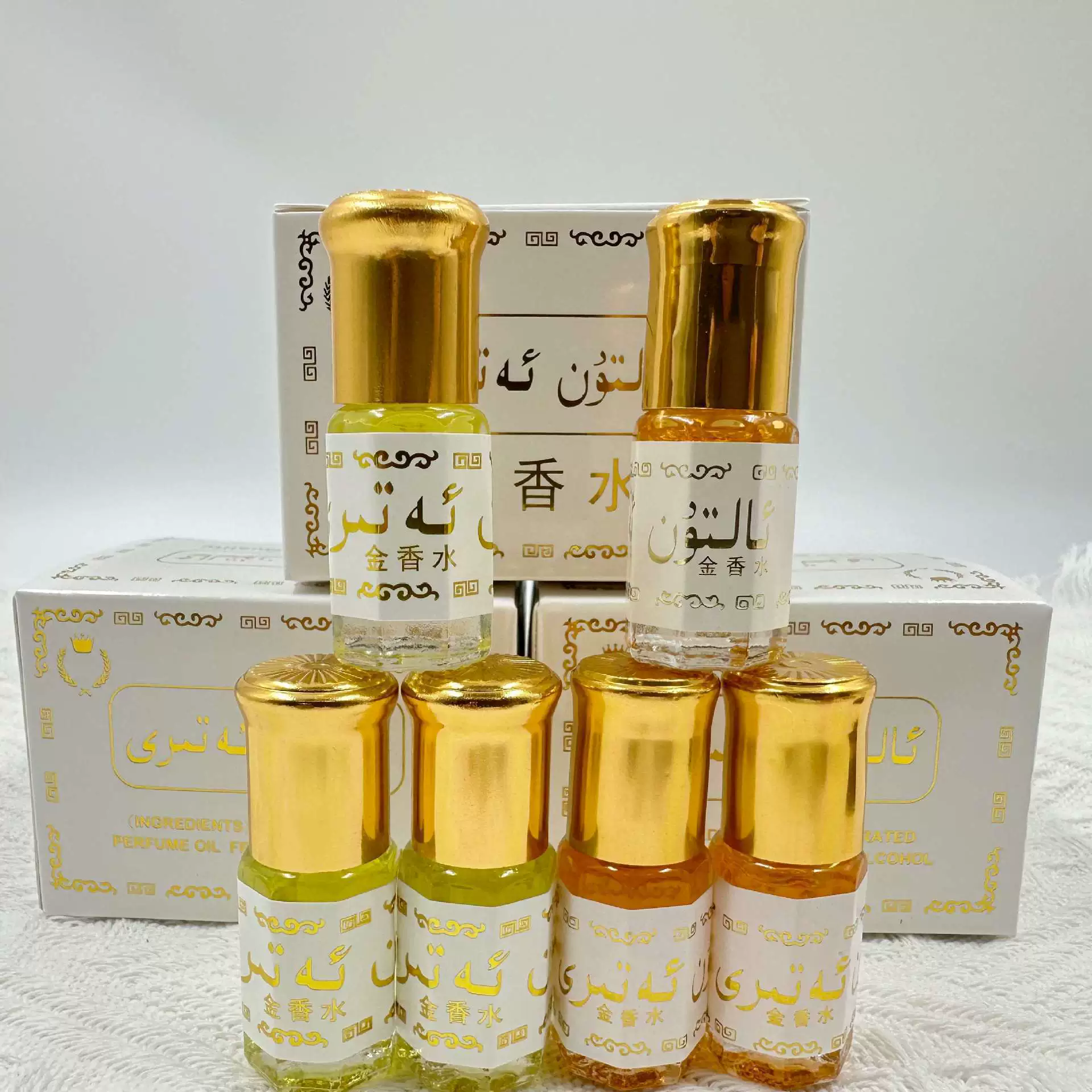 Золотые духи для трансграничной торговли, 3 мл, безалкогольные, роллер, эфирное масло
