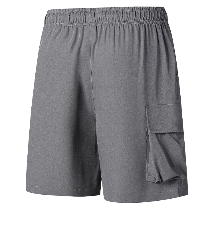 Men's Clothing Men's Dark Blue Cargo Shorts Quick Drying Multi Pocket Summer Outdoor Wear Resistant Loose Fit Five Point Pants_viptrois.com
