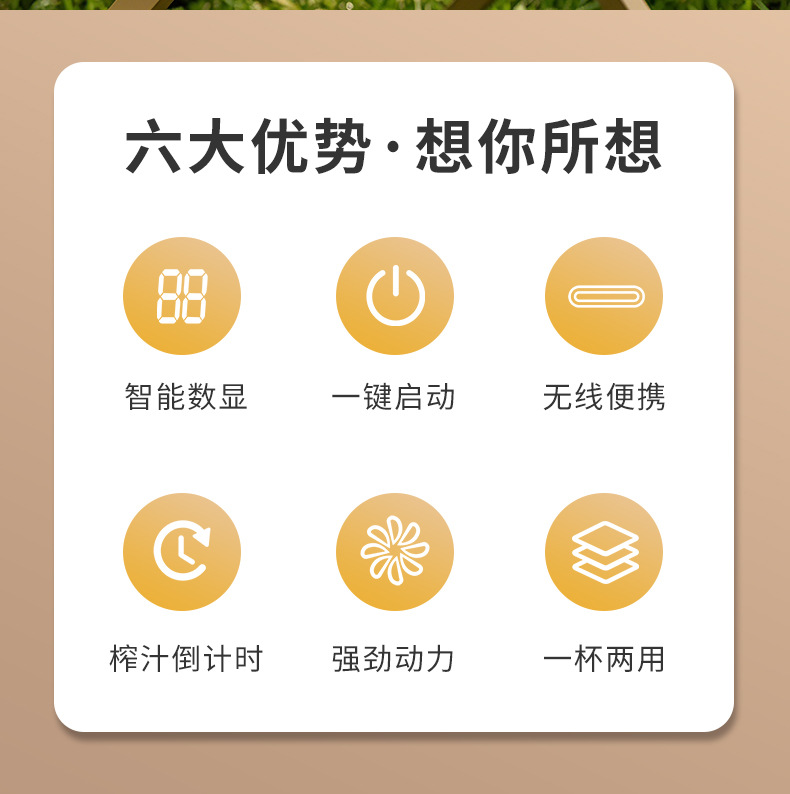 新款小型榨汁杯家用多功能电动榨汁机可碎冰水果料理机果汁杯跨境