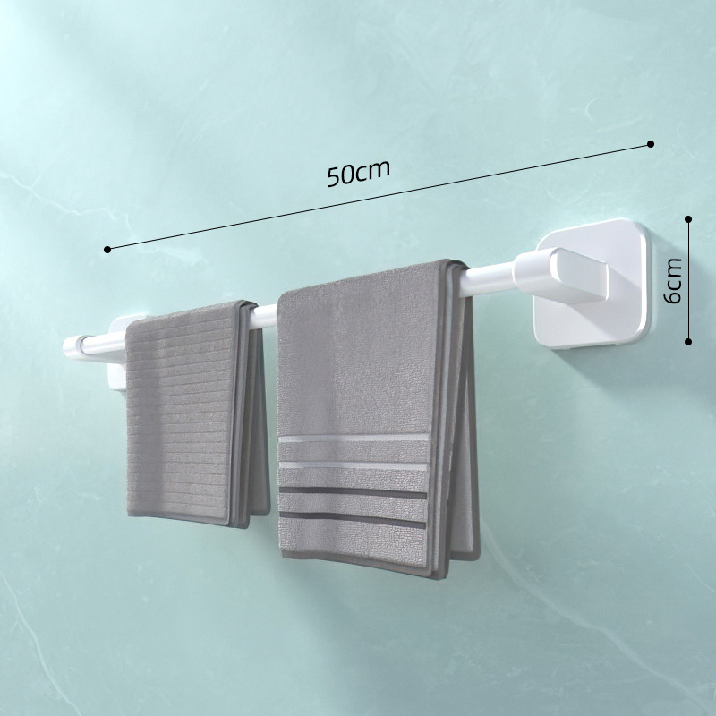 Toallero ponche libre baño doble barra colgante de pared Barra de Toalla baño sola barra de almacenamiento de rack inodoro estante de inodoro