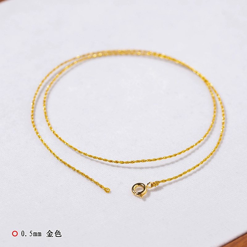 Colgante de alambre de oro fino colgante de oro jade colgante de collar de collar de cuerdas a través de especial