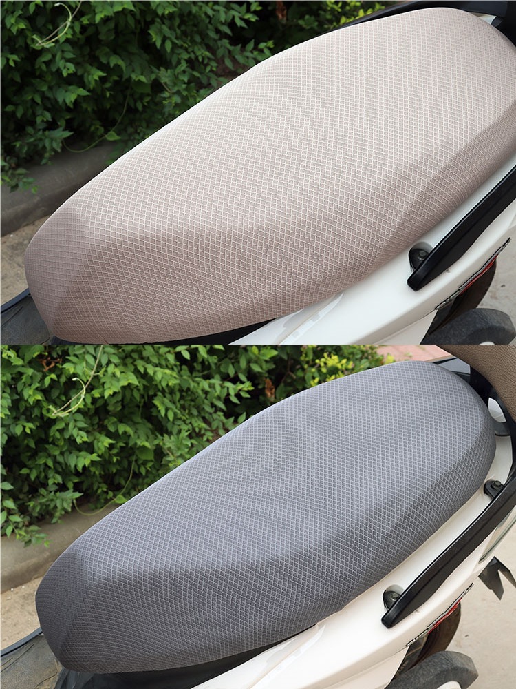 Electric Motorcycle Seat Cushion Cover Sun Protection Soft Four-Season Universal Insulated Breathable Battery Car Electric Vehicle Seat Cover