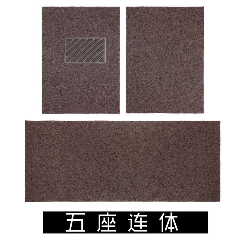 Car Silk Floor Mats Universal Easy to Clean Cuttable Single Piece