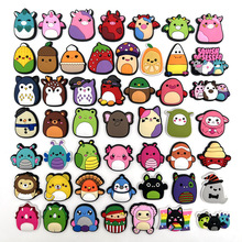 套装毛绒玩具squishmallow洞洞鞋鞋花鞋扣 PVC软胶花园鞋装饰扣