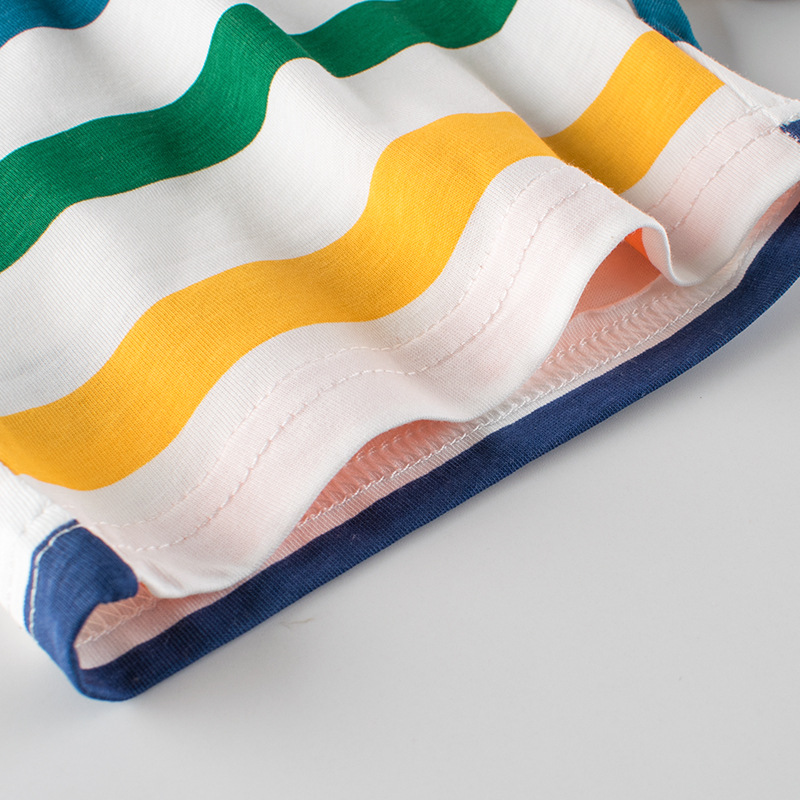 27kids ropa infantil transfronteriza al por mayor verano 2025 nuevos pantalones cortos para niños pantalones de casa para bebés suministro de primera mano image 3