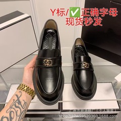 韩版复古乐福鞋女2025新款英伦百搭学院风黑色小皮鞋低帮厚底单鞋
