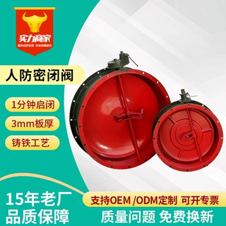 人防密闭阀DN碳钢单双连杆人防密闭阀手动密闭阀D940J-0.5