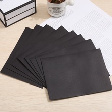 亚马逊A7口水胶明信片收纳粉色信封袋牛皮纸创意黑色信封信纸贺卡