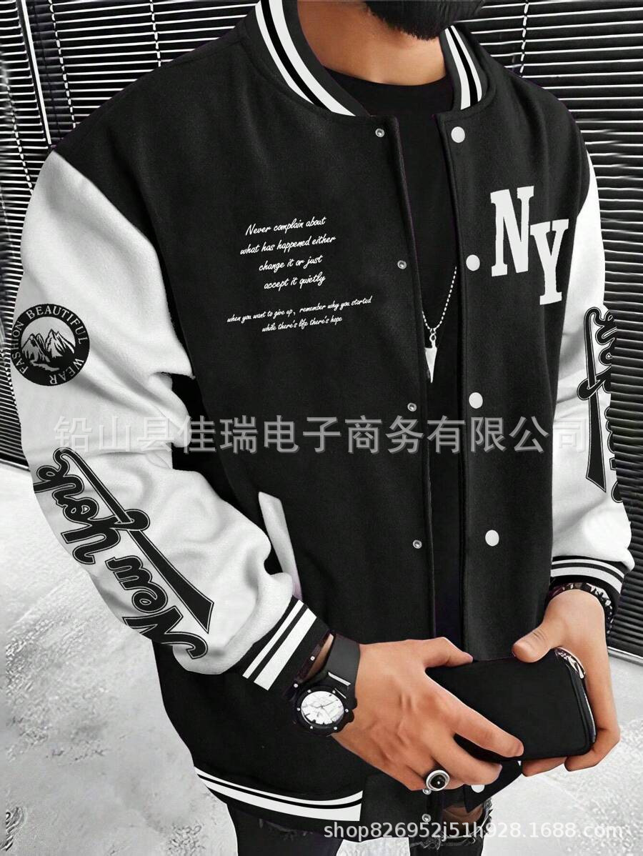 TEMU Aliexpress Amazon MLB americano moda chaqueta chaqueta cardigán hombre debe comprar chaqueta image 9