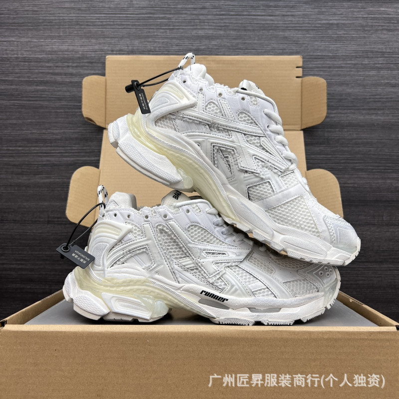 跨境专供毒家现货25ss纯原版本巴黎B家涂鸦做旧休闲运动鞋|undefined