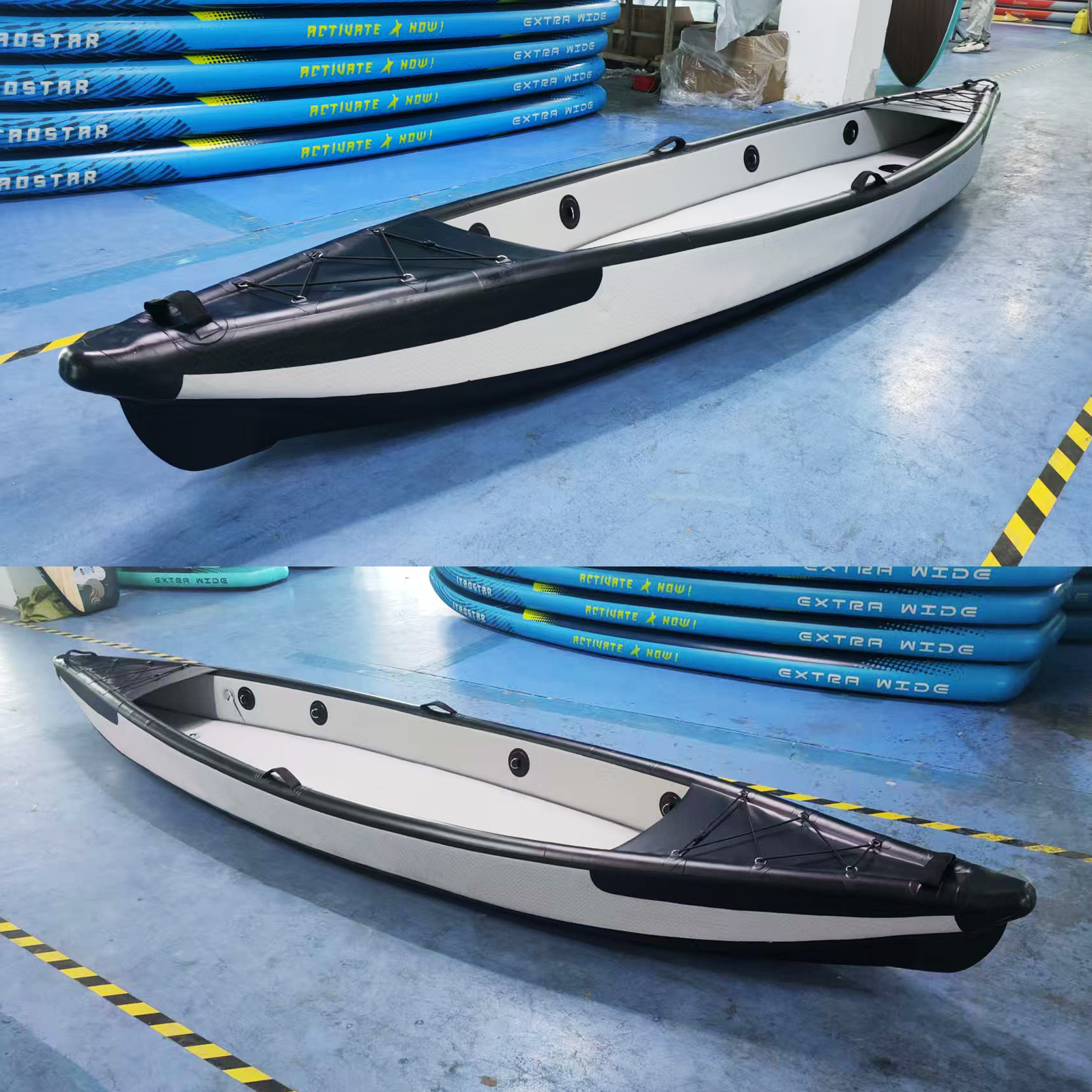 Kayak Canoe Kayak Kayak Boat Brushed Material Single Double Inflatable Boat Foldableing Kayak Rowing Boat