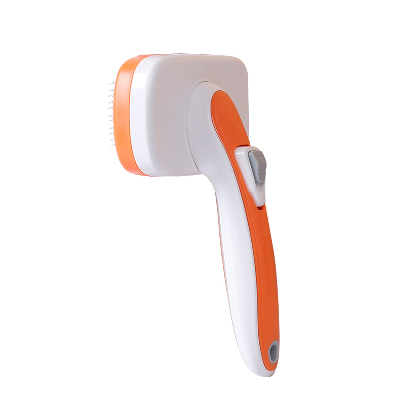 Suministros para mascotas Amazon nuevo pelo automático decoloración aguja para mascotas peine perlas pegajosas auto-limpieza peine para mascotas peine de gato